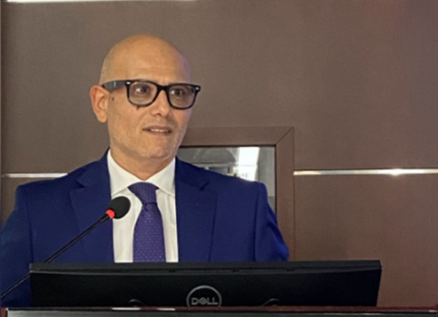 Attilio Coco, Agente con mandato Lefebvre Giuffrè e District Manager per la Campania, durante un intervento a un convegno