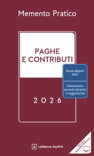 Memento Paghe e contributi, copertina